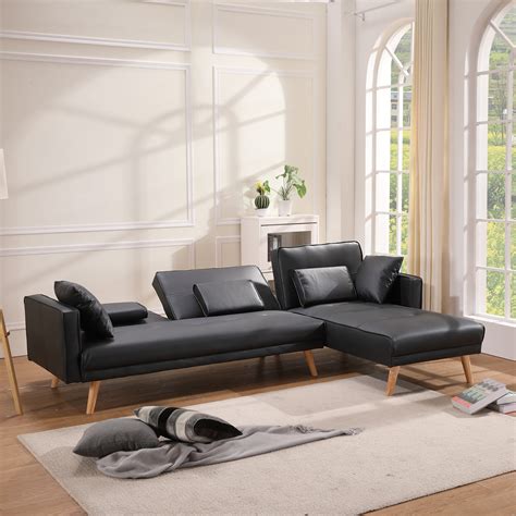 Buy Modern Leather Sleeper Sofa